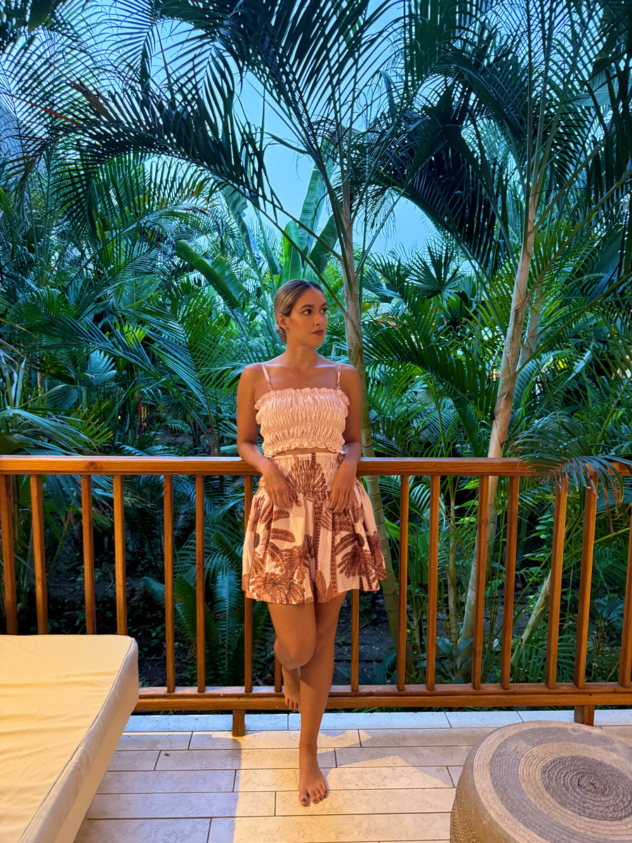 Tropical Rosa Mini Skirt
